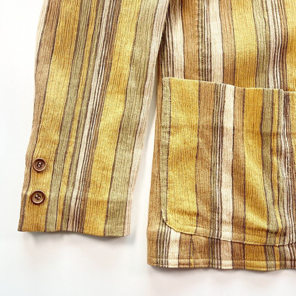 Vintage 1960's Tokyo Women Gold Stripe French Inspired Blazer 7 Small - Picture 6 of 13